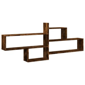 vidaXL V&auml;gghylla r&ouml;kf&auml;rgad ek 167,5x18x68 cm konstruerat tr&auml;