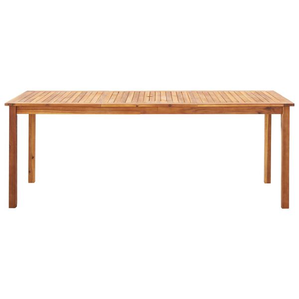 vidaXL Matgrupp för trädgården 9 delar konstrotting och akaciaträ grå