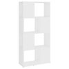 vidaXL Bokhylla Rumsavdelare vit 60x24x124,5 cm konstruerat tr&auml;
