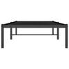 vidaXL Sängram metall svart 80x200 cm