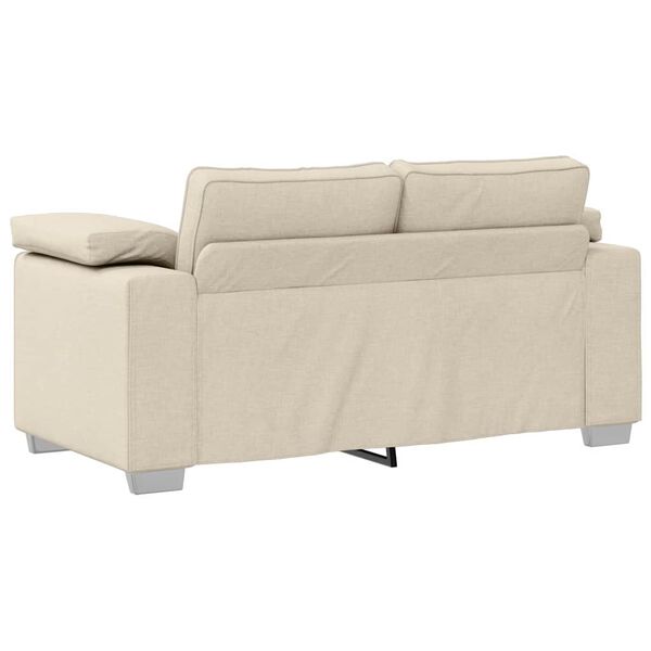 vidaXL Soffa Beige 160 x 77 x 82 cm Linnenblandad tyg