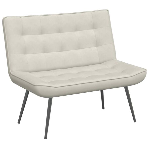 VidaXL B&auml;nk gr&auml;ddvit 110x74x84 cm sammet