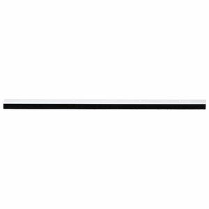 vidaXL Skruvmonterade d&ouml;rrborstt&auml;tningslister 2 st Vit 100 cm