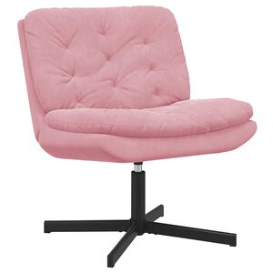 vidaXL Sv&auml;ngbar Avkopplingsstol Rosa 63 x 75 x 76 cm Sammet