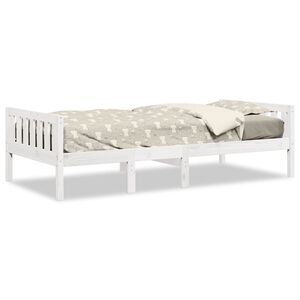 vidaXL Barns&auml;ng utan madrass vit 80x200 cm massiv furu