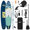 vidaXL SUP-br&auml;da med sits 2-i-1 APEX 305 x 76 x 15 cm Bl&aring; f&ouml;r