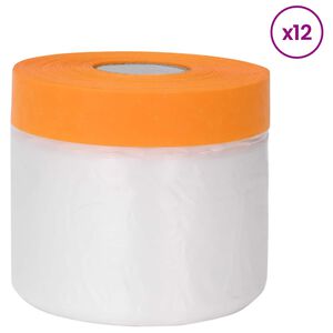 vidaXL Dammark med klistertejp 12 st Transparent 30 x 3300 cm HDPE