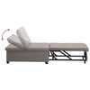 vidaXL Pull Out Sofa Bed Taupe 194 x 50 x 82 cm tyg