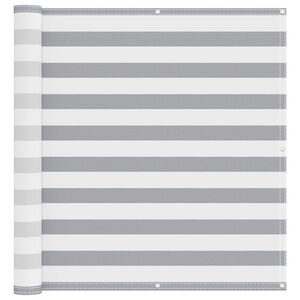 vidaXL Balkong Sk&auml;rm Ljusgr&aring; och vit. 120 x 400 cm