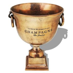 vidaXL Pokal champagnekylare koppar brun