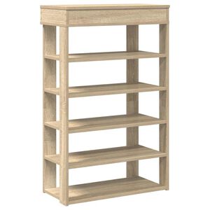 vidaXL Skohylla sonoma-ek 60x30x98 cm konstruerat tr&auml;