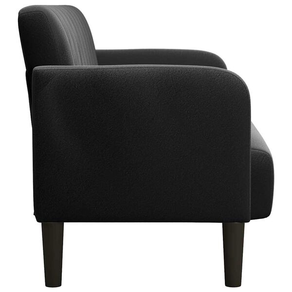 vidaXL Loveseat soffa svart 109 cm sammet