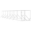 vidaXL Hundg&aring;rd f&ouml;r utomhusbruk silver 2x14x2 m galvaniserat st&aring;l