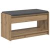 vidaXL Skob&auml;nk med kudde Artisan-ek 83 x 38 x 45 cm Konstruerat tr&auml;
