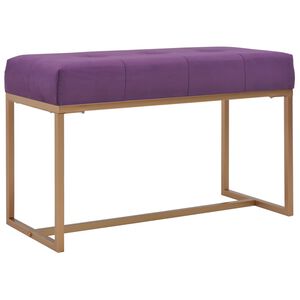 vidaXL B&auml;nk 80 cm lila sammet