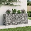 vidaXL Gabion upph&ouml;jd s&auml;ng Silver 170 x 50 x 80 cm Galvaniserat St&aring;l