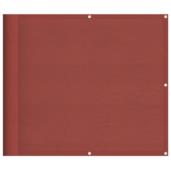 vidaXL Balkongskärm terrakotta 90x800 cm 100% polyester oxford
