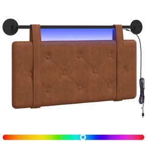 vidaXL H&auml;ngande s&auml;nggavel Med LED-lampa Brun Antik PU