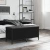 vidaXL F&ouml;rvaringsb&auml;nk svart 102x42x45 cm konstruerat tr&auml;