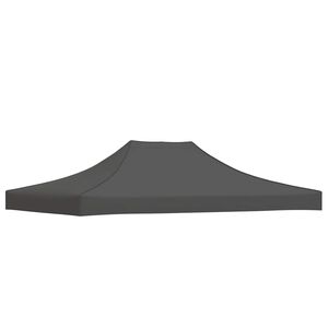 vidaXL Tak till partyt&auml;lt 4x3 m antracit 270 g/m&sup2;