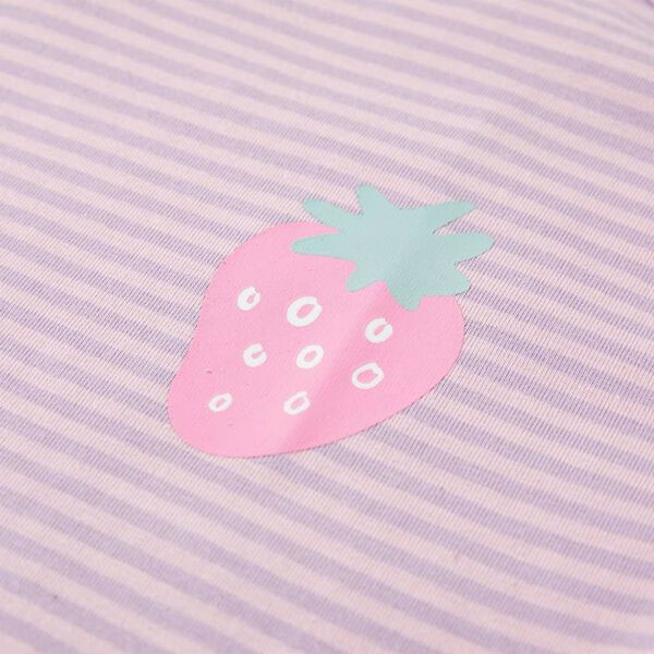 T-shirt med volangärmar för barn lila 92