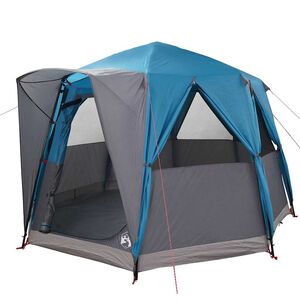 vidaXL K&aring;dt&auml;lt f&ouml;r 3 personer med tak Bl&aring; och gr&aring; 320 x 320 x 203 cm