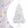vidaXL Plast Hingad Julgran Vit 240 cm PVC och st&aring;l