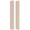 vidaXL S&auml;nggavel med kanter cappuccino 147x16x118/128 cm konstl&auml;der