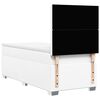 vidaXL Ramsäng med madrass vit 80x200 cm konstläder