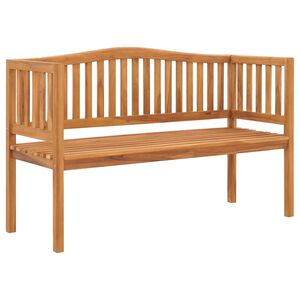 vidaXL Tr&auml;dg&aring;rdsb&auml;nk 150 cm massiv teak