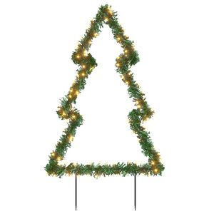 vidaXL Jultr&auml;d med spett 115 LEDs 90 cm