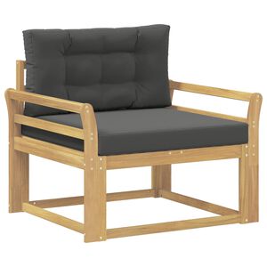 vidaXL Utomhus Mellansoffa Polyester Vit