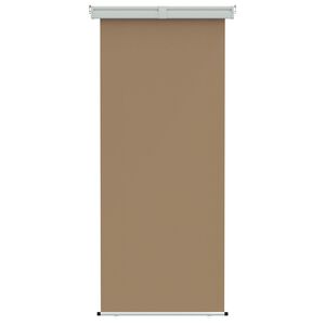 vidaXL Balkongsidomarkis 100% polyester, j&auml;rn, st&aring;l