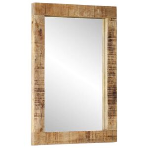 vidaXL Spegel 70x50 cm massivt mangotr&auml; och glas