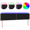 vidaXL S&auml;nggavel LED svart 160x5x78/88 cm tyg
