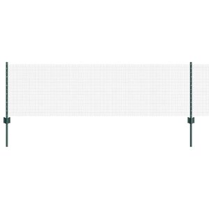vidaXL Svetsat tr&aring;dgeller med stolpar 10 x 0,6 m PVC-belagda st&aring;l Gr&ouml;n