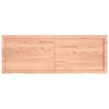 vidaXL B&auml;nkskiva badrum ljusbrun 140x50x(2-4) cm behandlat massivt tr&auml;