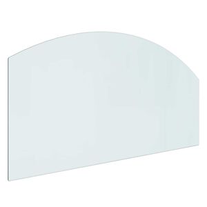 vidaXL Glas eldstad platta Transparent 100 x 50 cm Glas