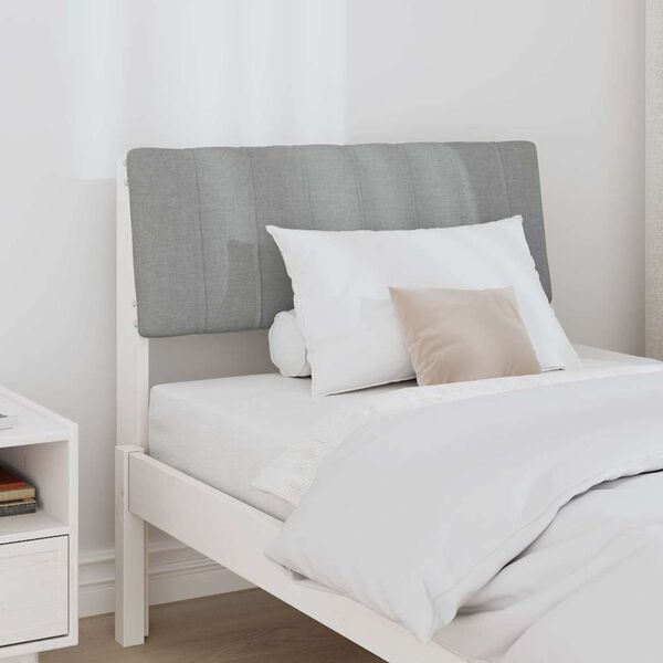 vidaXL Kl&auml;dd s&auml;nggavel Ljusgr&aring; 75 cm Massiv furu