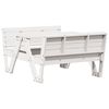 vidaXL Picknickbord f&ouml;r barn vit 88x122x58 cm massiv furu