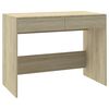 vidaXL Skrivbord sonoma-ek 101x50x76,5 cm konstruerat tr&auml;