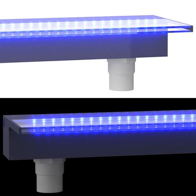 vidaXL Vattenfall med RGB LED akryl 90 cm
