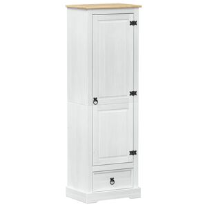vidaXL Kl&auml;dkammare Vit 55 x 38 x 170 cm Massiv furu