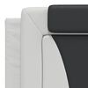 vidaXL Headboard Cushion "Viana" White and Black 180 cm Faux Leather
