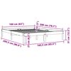 vidaXL S&auml;ngram utan madrass vaxbrun 160x200 cm massiv furu