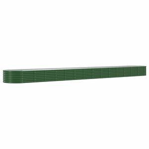 vidaXL Odlingsl&aring;da galvaniserat st&aring;l 620x80x36 cm gr&ouml;n