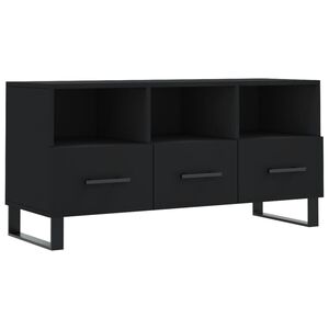 vidaXL Tv-b&auml;nk svart 102x36x50 cm konstruerat tr&auml;