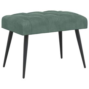 vidaXL B&auml;nk med knappar Havgr&ouml;n 60 x 40 x 45 cm Sammet