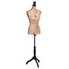 vidaXL Dambyst brun/svart jute