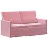 vidaXL Soffa f&ouml;r 2 personer Rosa 150 x 81 x 82 cm Sammet (V)